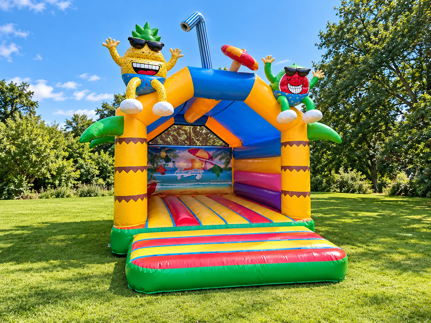 Hüpfburg Sommerparty